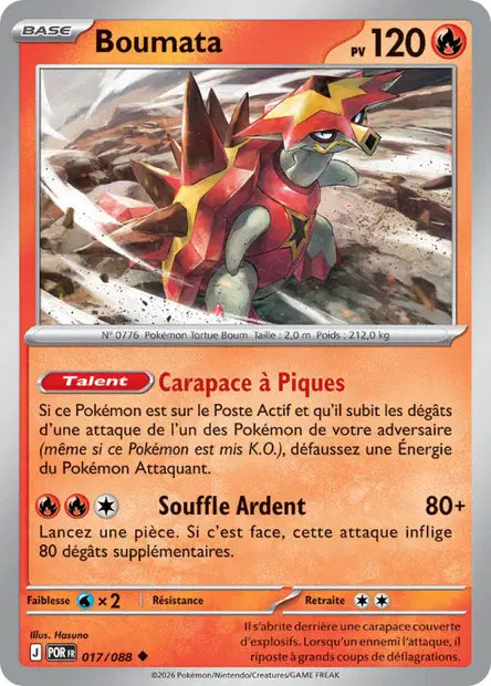 Boumata (POR 017/088) - ME03 Équilibre Parfait - Carte Pokémon