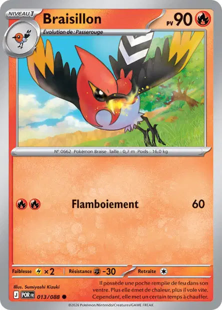 Braisillon (POR 013/088) - ME03 Équilibre Parfait - Carte Pokémon