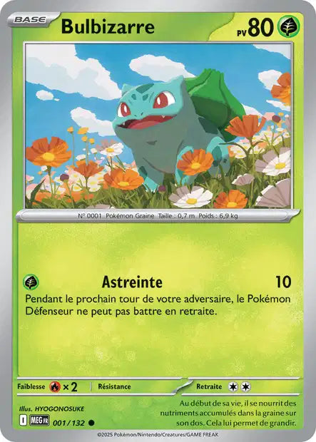 Bulbizarre (MEG 001/132) - Méga-Évolutions - Carte Pokémon ME01