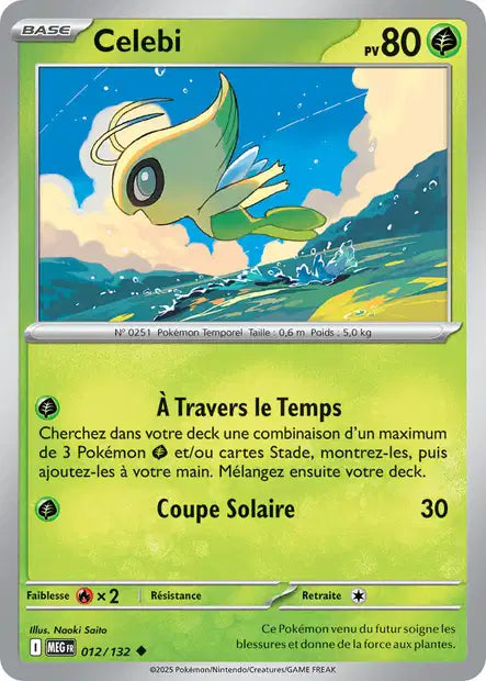 Celebi (MEG 012/132) - Méga-Évolutions - Carte Pokémon ME01