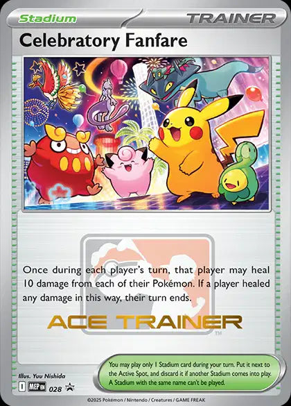 Celebratory Fanfare (MEP 028) - Promo Méga-Évolution - Carte Pokémon