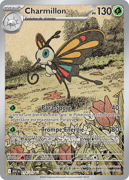 Charmillon (ASC 219/217) - ME02.5 Héros Transcendants - Carte Pokémon