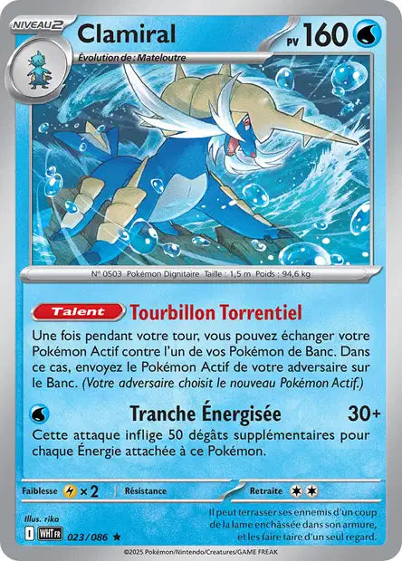 Clamiral (WHT 023/086) - Flamme Blanche - Carte Pokémon EV10.5