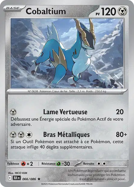 Cobaltium (BLK 066) - Foudre Noire - Carte Pokémon EV10.5