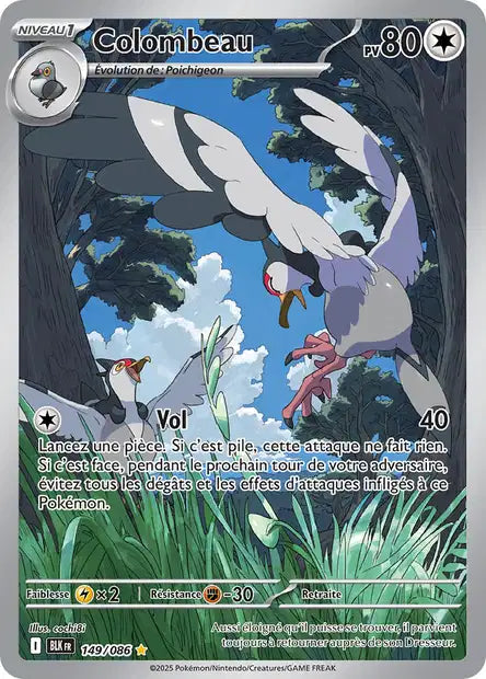 Colombeau (BLK 149/086) - Foudre Noire - Carte Pokémon EV10.5