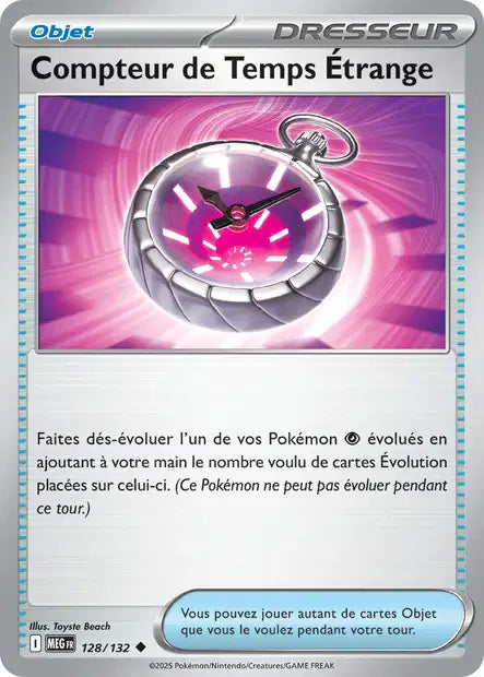 Compteur de Temps Étrange (MEG 128/132) - Méga-Évolutions - Carte Pokémon ME01
