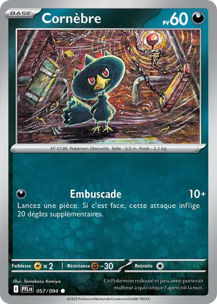 Cornèbre (PFL 057/094) - ME02 Flammes Fantasmagoriques - Carte Pokémon