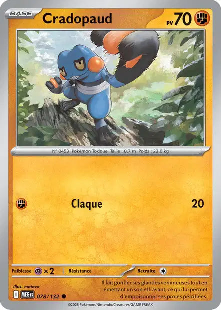 Cradopaud (MEG 078/132) - Méga-Évolutions - Carte Pokémon ME01