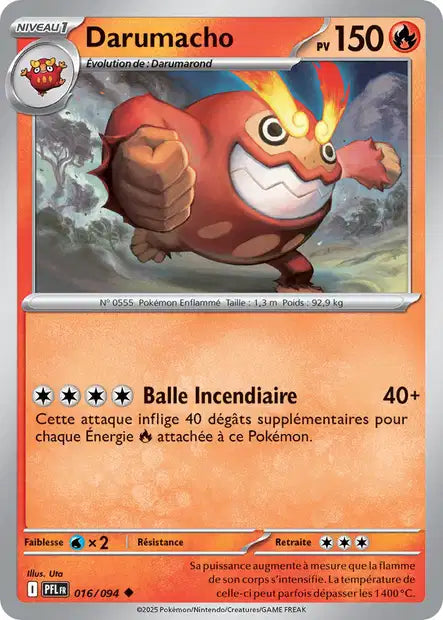 Darumacho (PFL 016/094) - ME02 Flammes Fantasmagoriques - Carte Pokémon