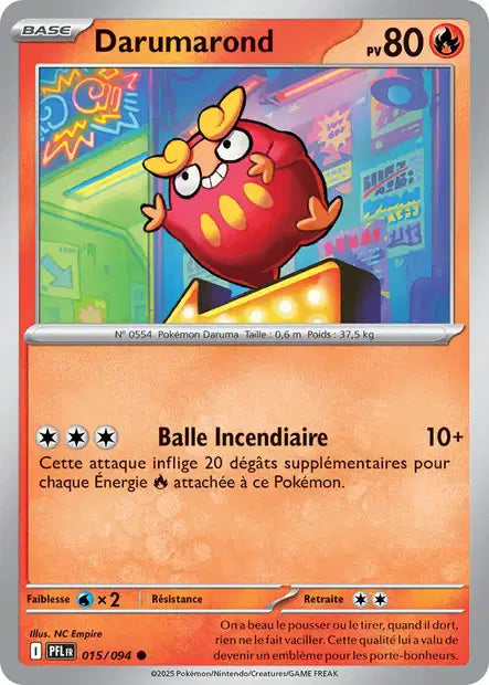 Darumarond (PFL 015/094) - ME02 Flammes Fantasmagoriques - Carte Pokémon