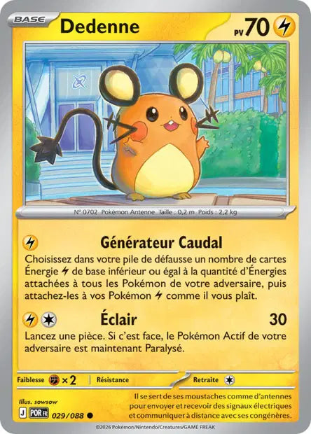 Dedenne (POR 029/088) - ME03 Équilibre Parfait - Carte Pokémon