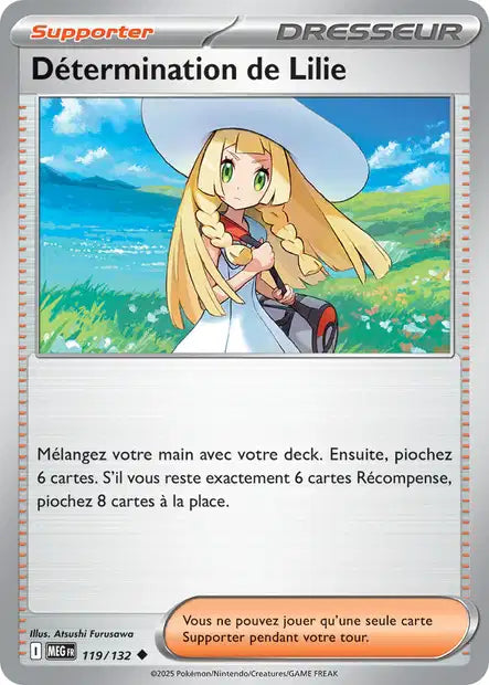 Détermination de Lilie (MEG 119/132) - Méga-Évolutions - Carte Pokémon ME01