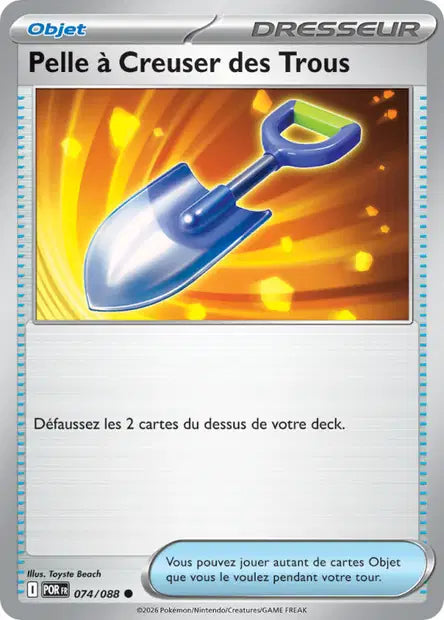 Pelle à Creuser des Trous (POR 074/088) - ME03 Équilibre Parfait - Carte Pokémon