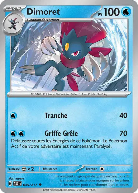 Dimoret (ASC 045/217) - ME02.5 Héros Transcendants - Carte Pokémon