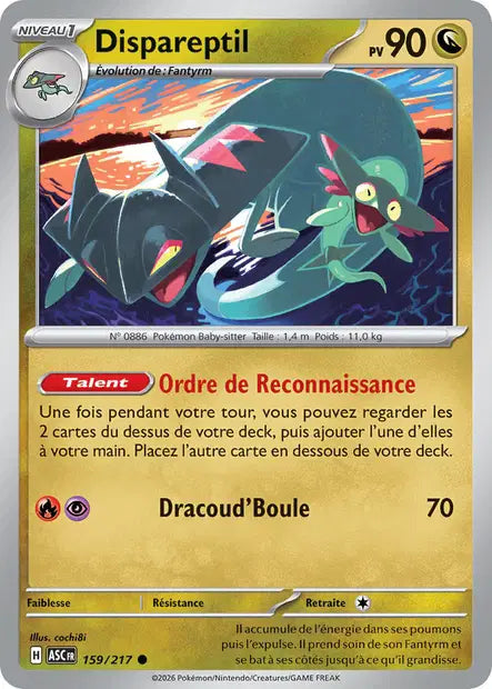 Dispareptil (ASC 159/217) - ME02.5 Héros Transcendants - Carte Pokémon - DracauGames