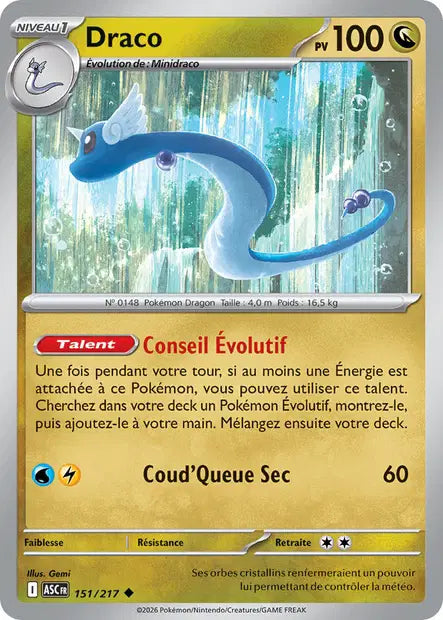 Draco (ASC 151/217) - ME02.5 Héros Transcendants - Carte Pokémon