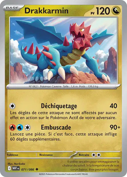 Drakkarmin (WHT 071/086) - Flamme Blanche - Carte Pokémon EV10.5