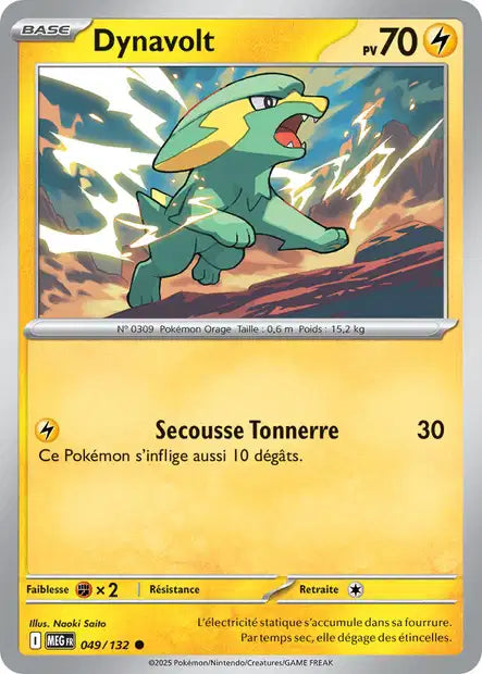 Dynavolt (MEG 049/132) - Méga-Évolutions - Carte Pokémon ME01