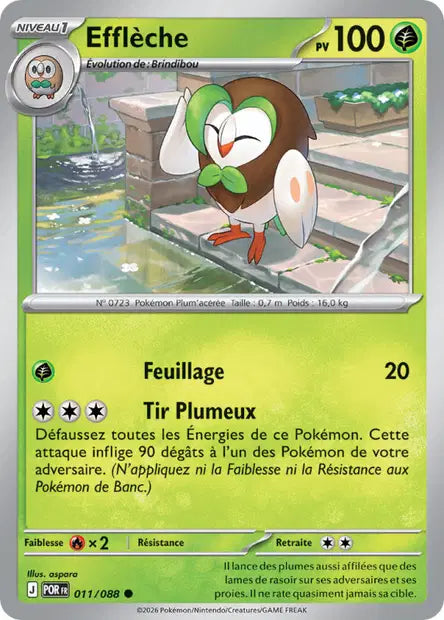 Efflèche (POR 011/088) - ME03 Équilibre Parfait - Carte Pokémon