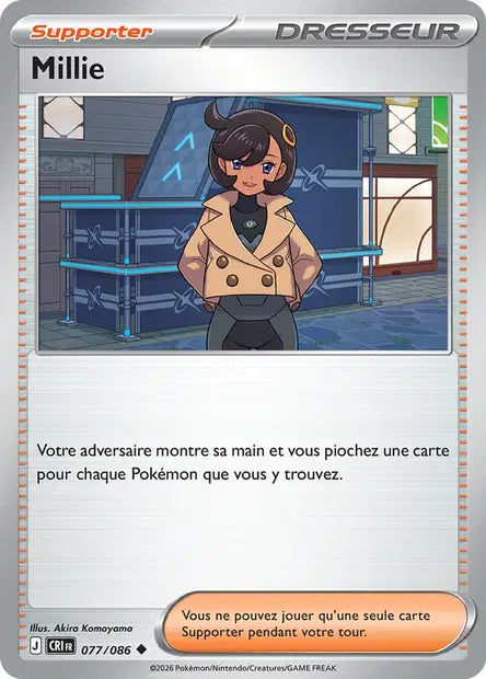 Millie (CRI 077/086) - ME04 Chaos Ascendant - Carte Pokémon - DracauGames