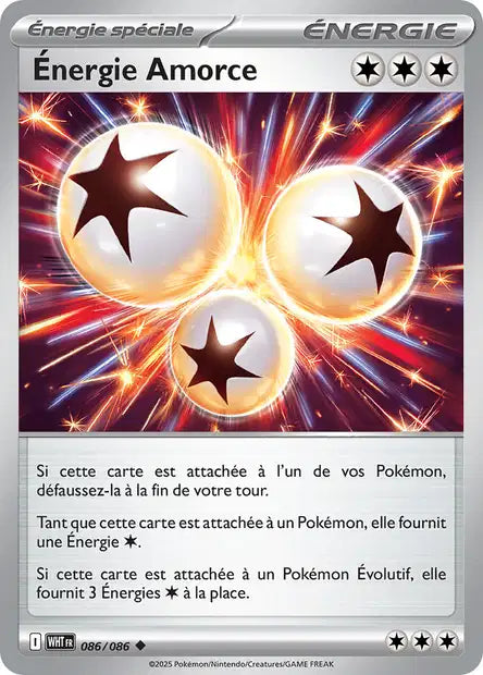 Énergie Amorce (WHT 086/086) - Flamme Blanche - Carte Pokémon EV10.5
