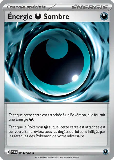 Pokémon - ME05 Nuit Noire - Énergie Obscur Sombre (PBL 083/084)