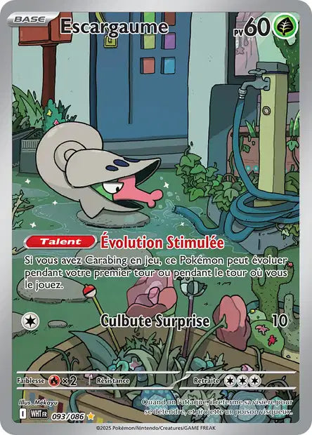 Escargaume (WHT 093/086) - Flamme Blanche - Carte Pokémon EV10.5