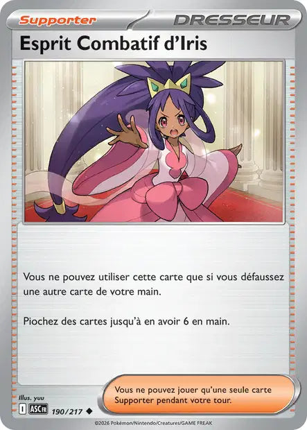Esprit Combatif d'Iris (ASC 190/217) - ME02.5 Héros Transcendants - Carte Pokémon