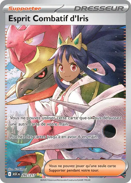 Esprit Combatif d'Iris (ASC 292/217) - ME02.5 Héros Transcendants - Carte Pokémon