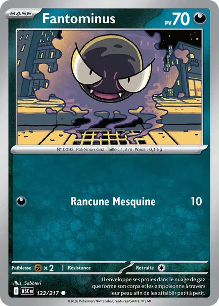 Fantominus (ASC 123/217) - ME02.5 Héros Transcendants - Carte Pokémon - DracauGames