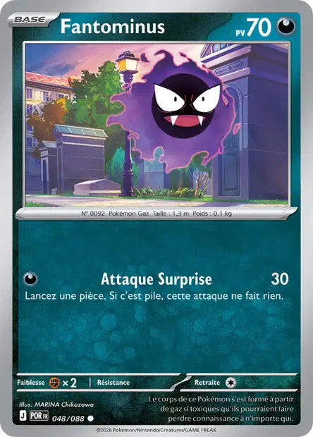 Fantominus (POR 048/088) - ME03 Équilibre Parfait - Carte Pokémon