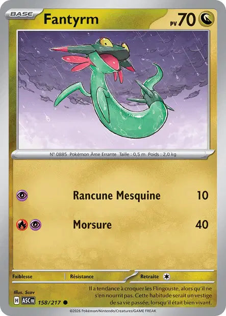Fantyrm (ASC 158/217) - ME02.5 Héros Transcendants - Carte Pokémon - DracauGames