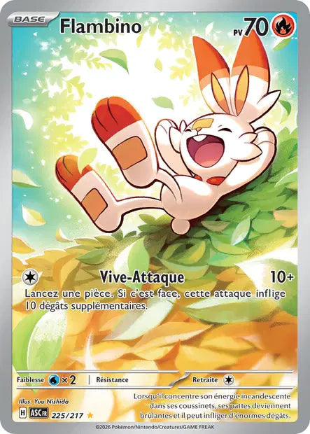Flambino (ASC 225/217) - ME02.5 Héros Transcendants - Carte Pokémon