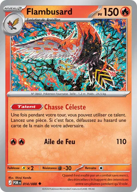 Flambusard (POR 014/088) - ME03 Équilibre Parfait - Carte Pokémon
