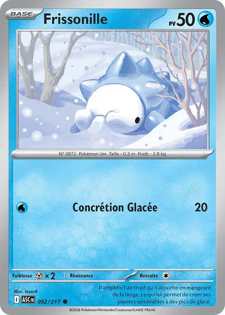 Frissonille (ASC 052/217) - ME02.5 Héros Transcendants - Carte Pokémon - DracauGames