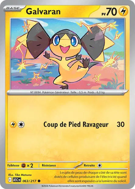 Galvaran (ASC 063/217) - ME02.5 Héros Transcendants - Carte Pokémon - DracauGames