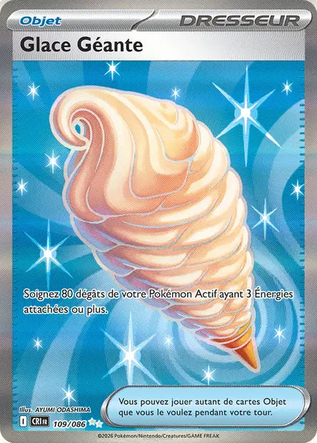 Glace Géante (CRI 109/086) - ME04 Chaos Ascendant - Carte Pokémon - DracauGames