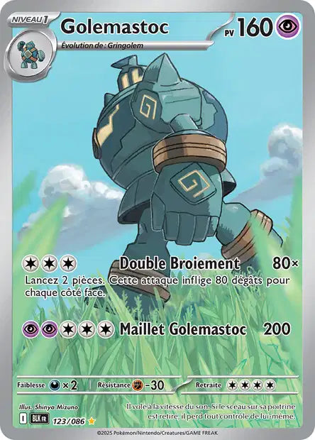 Golemastoc (BLK 123/086) - Foudre Noire - Carte Pokémon EV10.5