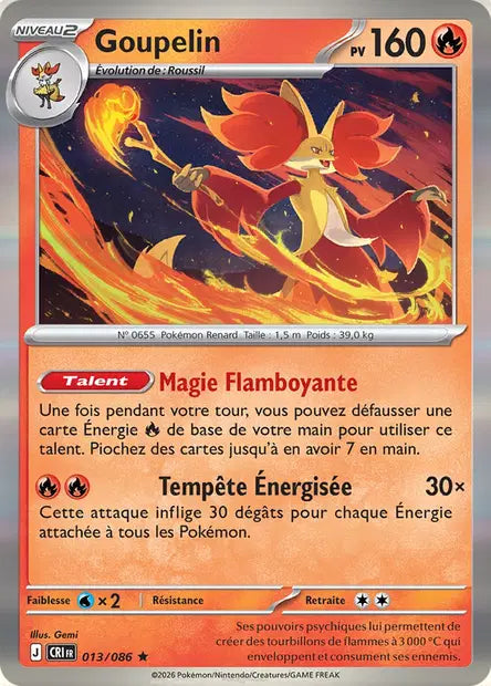 Goupelin (CRI 013/086) - ME04 Chaos Ascendant - Carte Pokémon - DracauGames