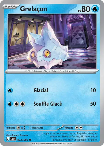 Grelaçon (CRI 023/086) - ME04 Chaos Ascendant - Carte Pokémon - DracauGames