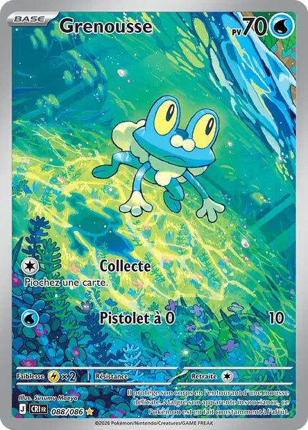 Grenousse (CRI 088/086) - ME04 Chaos Ascendant - Carte Pokémon - DracauGames