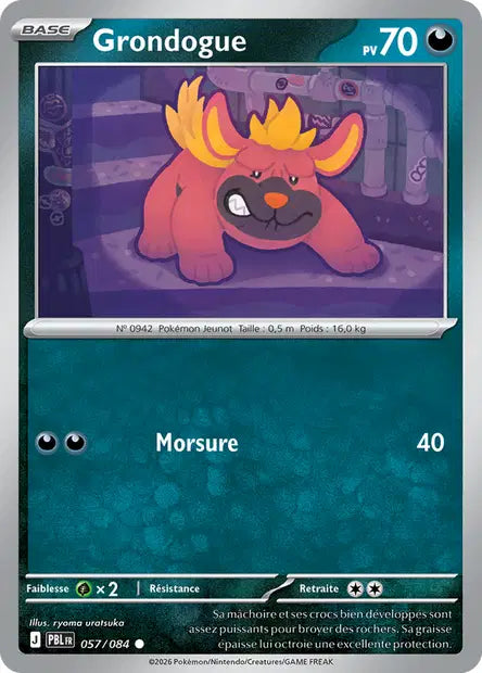 Pokémon - ME05 Nuit Noire - Grondogue (PBL 057/084) - DracauGames