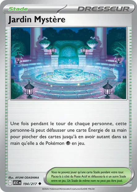 Jardin Mystère (ASC 194/217) - ME02.5 Héros Transcendants - Carte Pokémon