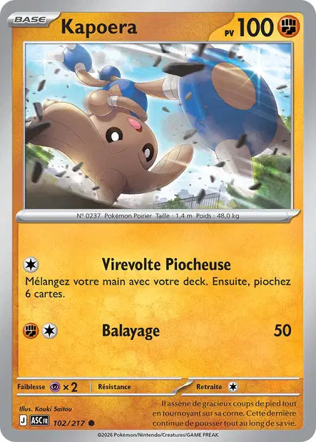 Kapoera (ASC 102/217) - ME02.5 Héros Transcendants - Carte Pokémon - DracauGames