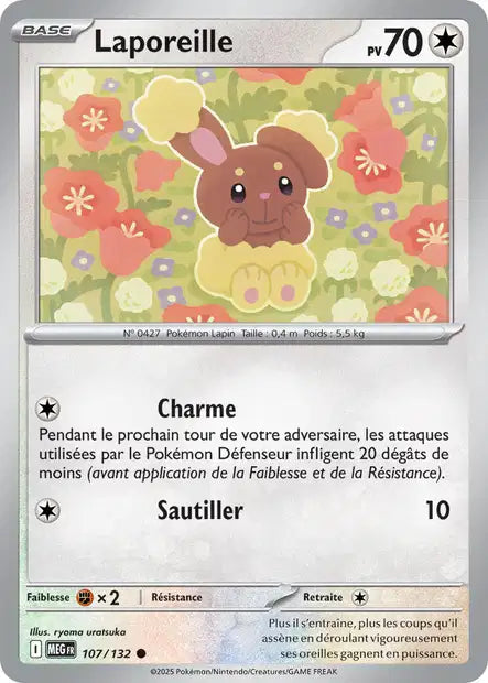 Laporeille (MEG 107/132) - Méga-Évolutions - Carte Pokémon ME01