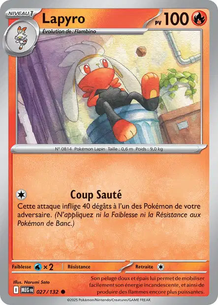 Lapyro (MEG 027/132) - Méga-Évolutions - Carte Pokémon ME01