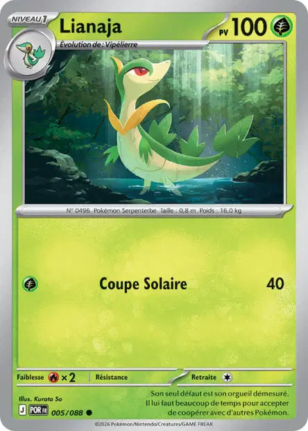 Lianaja (POR 005/088) - ME03 Équilibre Parfait - Carte Pokémon