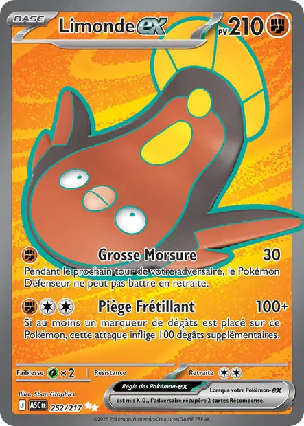 Limonde ex (ASC 252/217) - ME02.5 Héros Transcendants - Carte Pokémon
