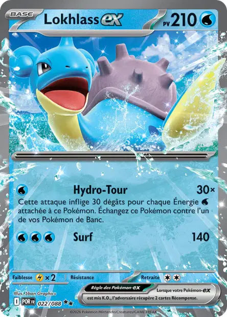 Lokhlass ex (POR 022/088) - ME03 Équilibre Parfait - Carte Pokémon