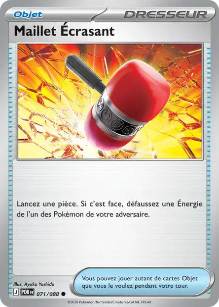 Maillet Écrasant (POR 071/088) - ME03 Équilibre Parfait - Carte Pokémon